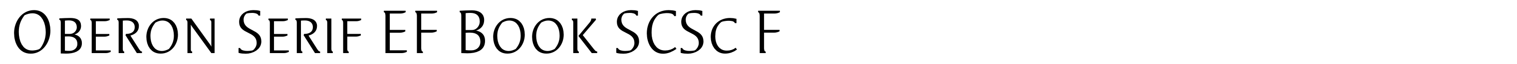 Oberon Serif EF Book SCSc F